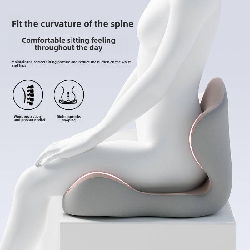 Memory Foam One-piece Cushion Office Cushion Hip Beautification Spine Relief And Waist Support Cushion