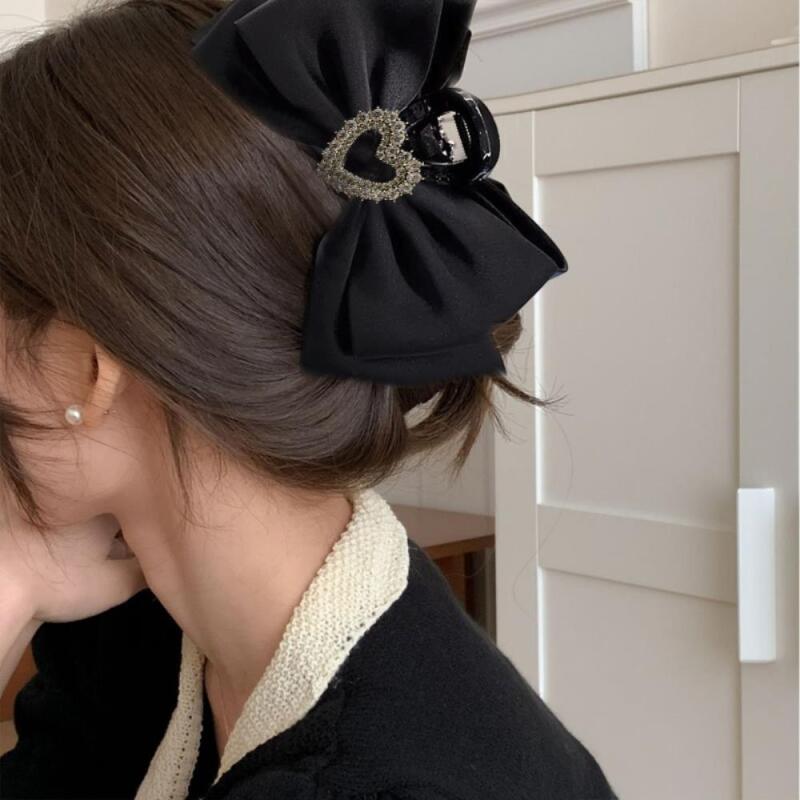 Women s Summer Classic Vintage Cubic Hair Clip A29329_Black