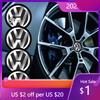 Hot 2025 New 4pcs 56mm Emblem Badge Sticker Car Wheel Center Hub Metal Cap For Volkswagen VW GTI R Polo Golf Passat Magotan Tigu