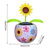 Solar Powered Dancing Flower Sunflower Solar Ornament Shaking Head Car Ornaments for Home Bedroom Dashboard Decoration