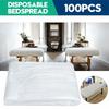 100pcs/Pack Waterproof Film Disposable Plastic Sheets Disposable Sauna Blanket  Massage Table
