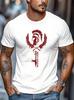 Zomer 2026 Unisex Spartan Spirit Print T-shirt met Spartan Warrior Print Normaal Casual Shirt Geschikt voor Sportschool Casual