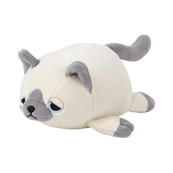 LIV HEART Mascot Marshmallow Animal Siamese cat Leo (total length approx. 11cm) Plush toy 48927-31
