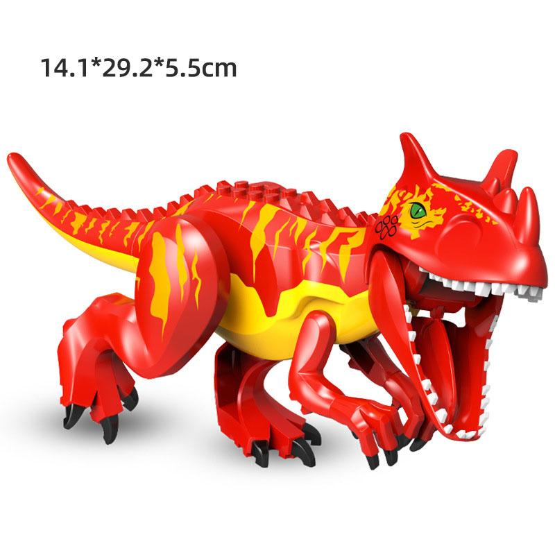 Jurassic Dino World Store Dinosaurfigurer Klosser Byggeklosser Velociraptor T-Rex Triceratops Indominus Rex Leker For Barn