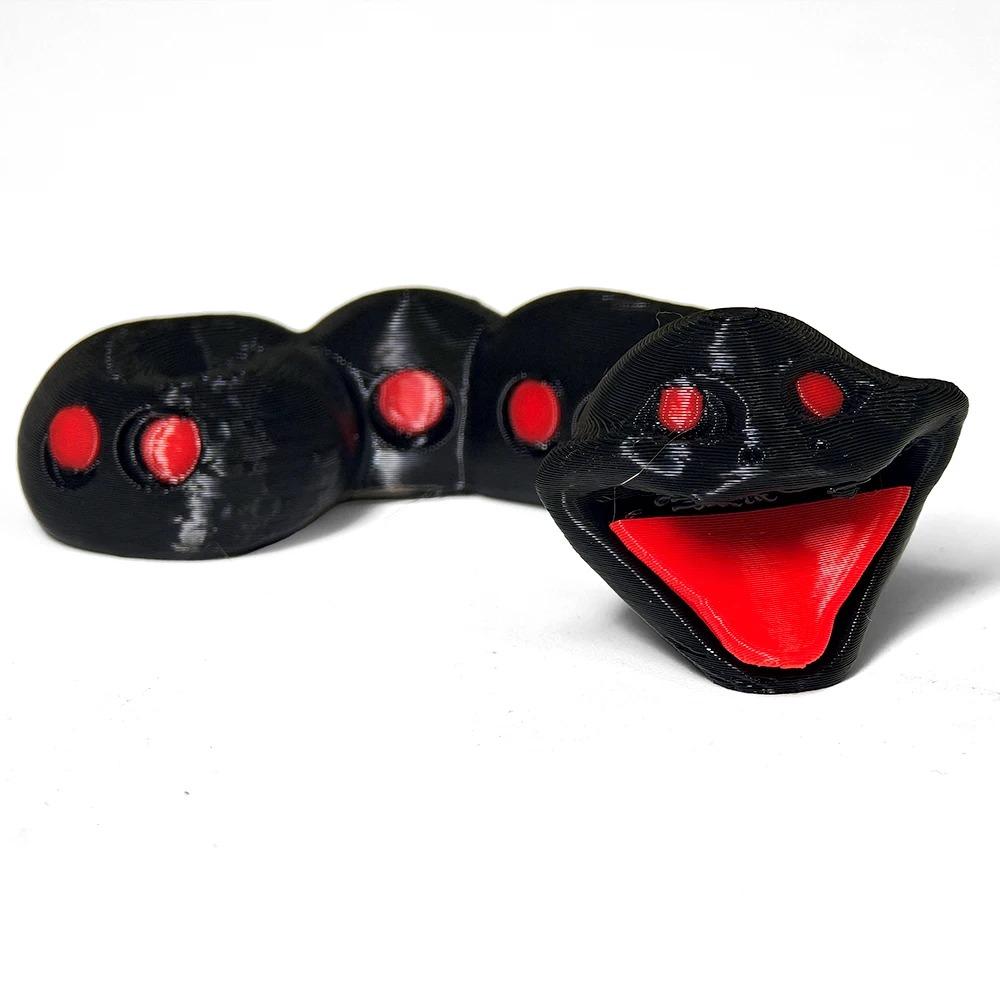 Bloop Mořská Příšera 3D Tištěná Flexibilní Kloubová Fidget Hračka – Požírač Moře Hlubinné Stvoření Sběratelský Předmět, Hračka na Stůl pro Úlevu od Stresu