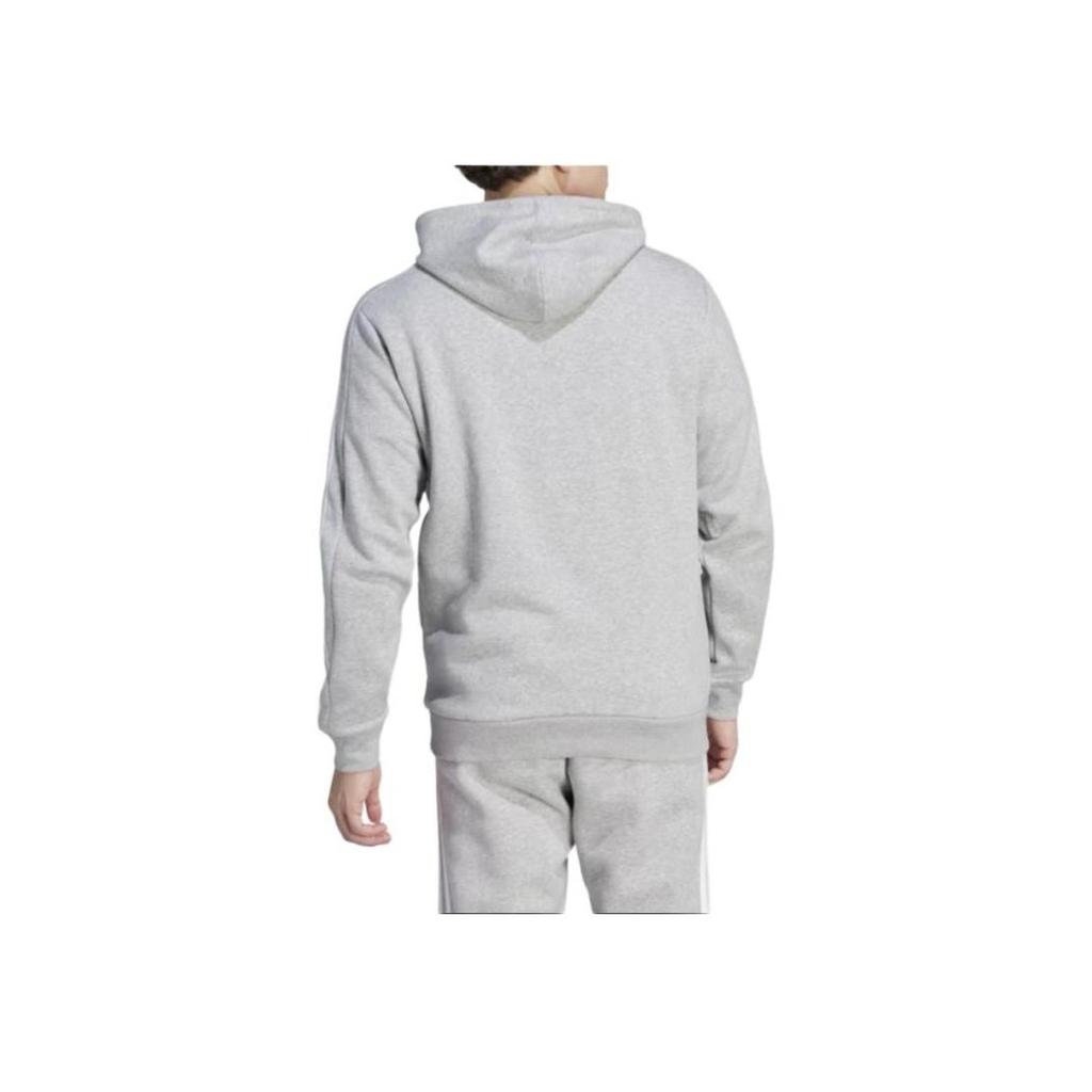 adidas Men's Essentials Fleece 3-Stripes Hoodie Medium Grey Heather IJ6474