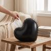 ABS Love Heart Tissue Box Waterproof Modern Style Inflatable Heart Tissue Container Decorative Colorful