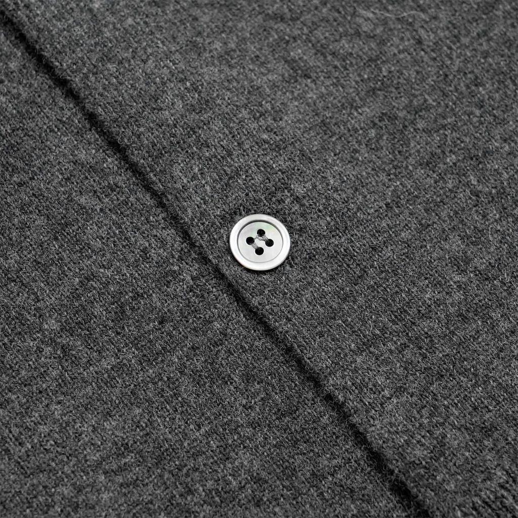 CDG Kawakubo Japanese-Style Heart Knit Crewneck Cardigan - 100% Wool, Double Mood Design, Couple Style PLAY Cardigan.