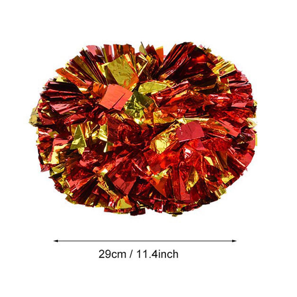 Cheerer-Aerobic-Pom-Poms, Pompons für Tanzpartys, Schulsportwettbewerbe (rotes Gold)