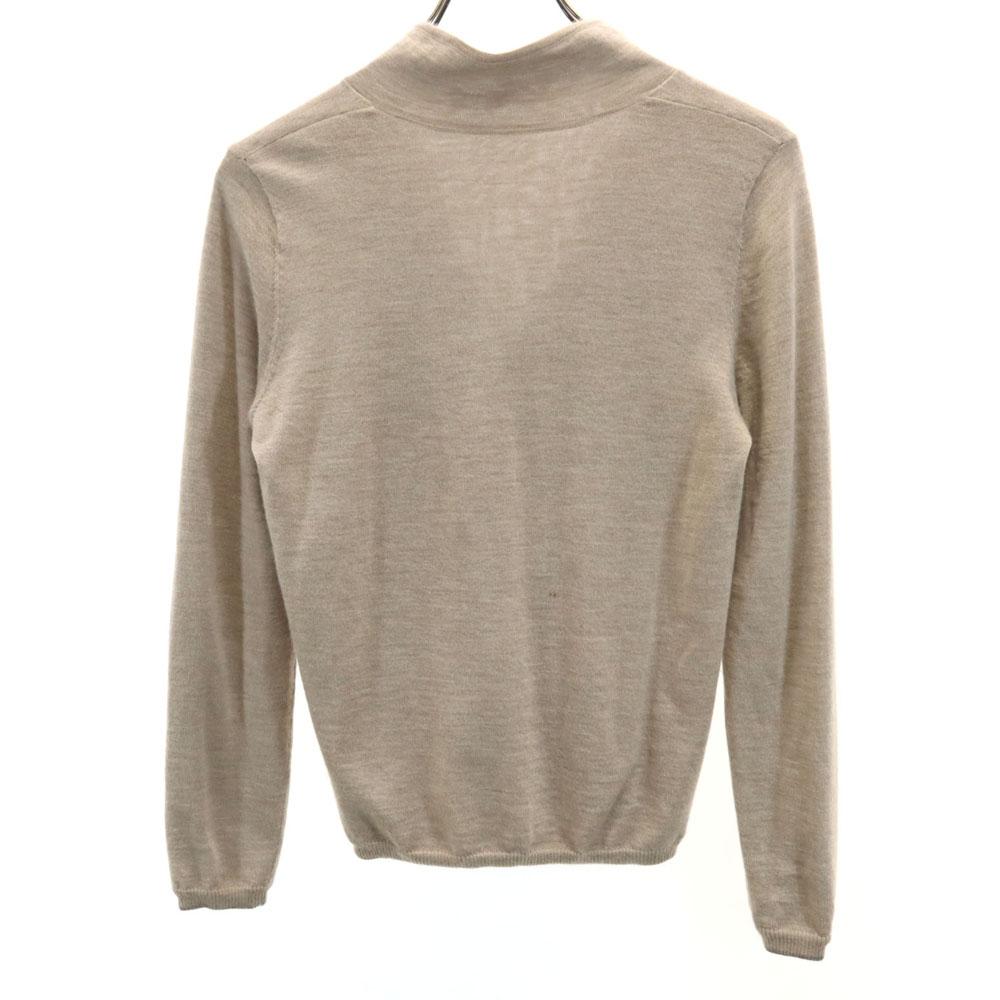 FOXEY Cashmere Blend Long sleeve Knit jacket 38 Beige Women Used