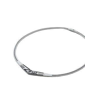 Silikónový náhrdelník AXF AXF-003 (L(51 cm), biely)