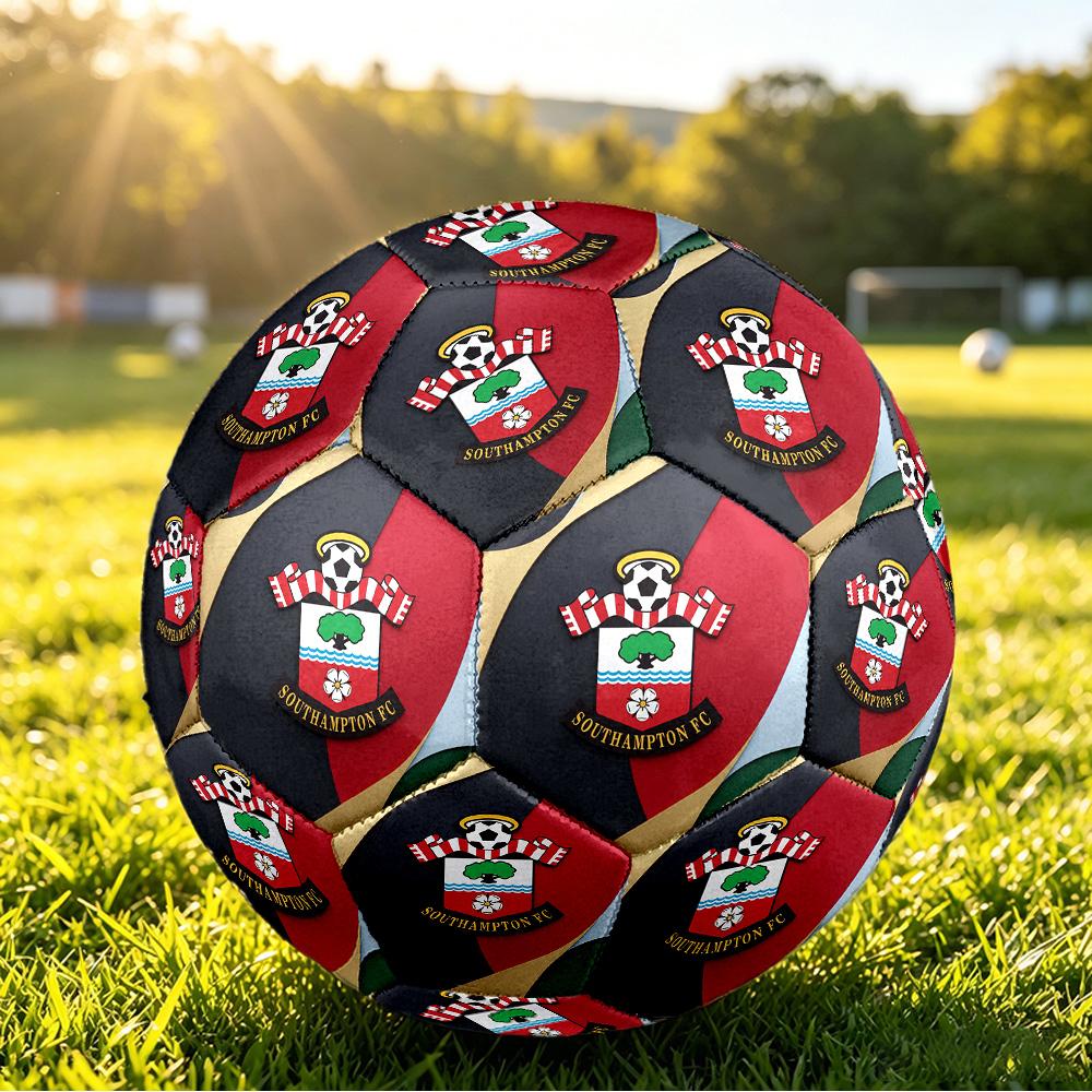 Pallone da Calcio Stampato Southampton Football Taglia 5, Pallone da Calcio Anti Scivolo per Partite Adulti Souvenir per Tifosi di Calcio