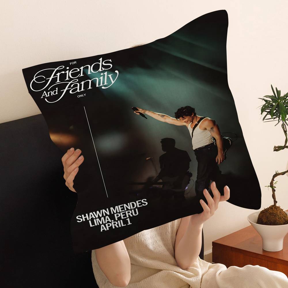 SShawn Mendes SINGER Pillow Cover for Bedroom Room and Living Room Sofa Decorative Cushion Cover