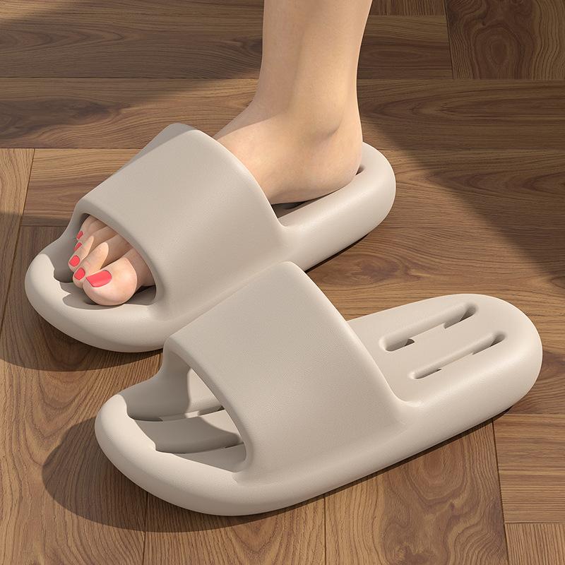 

Soft-soled slippers women s summer home household indoor non-slip fashionable and comfortable thick-soled cool slippers men s summer 44-45