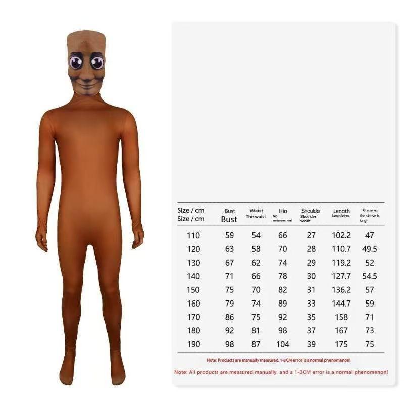 New Tung TungTung Sahur Adult Cosplay For Children Cartoon Jumpsuit Bodysuit Italian Brain Costumes Party Italian Brainrot Gifts