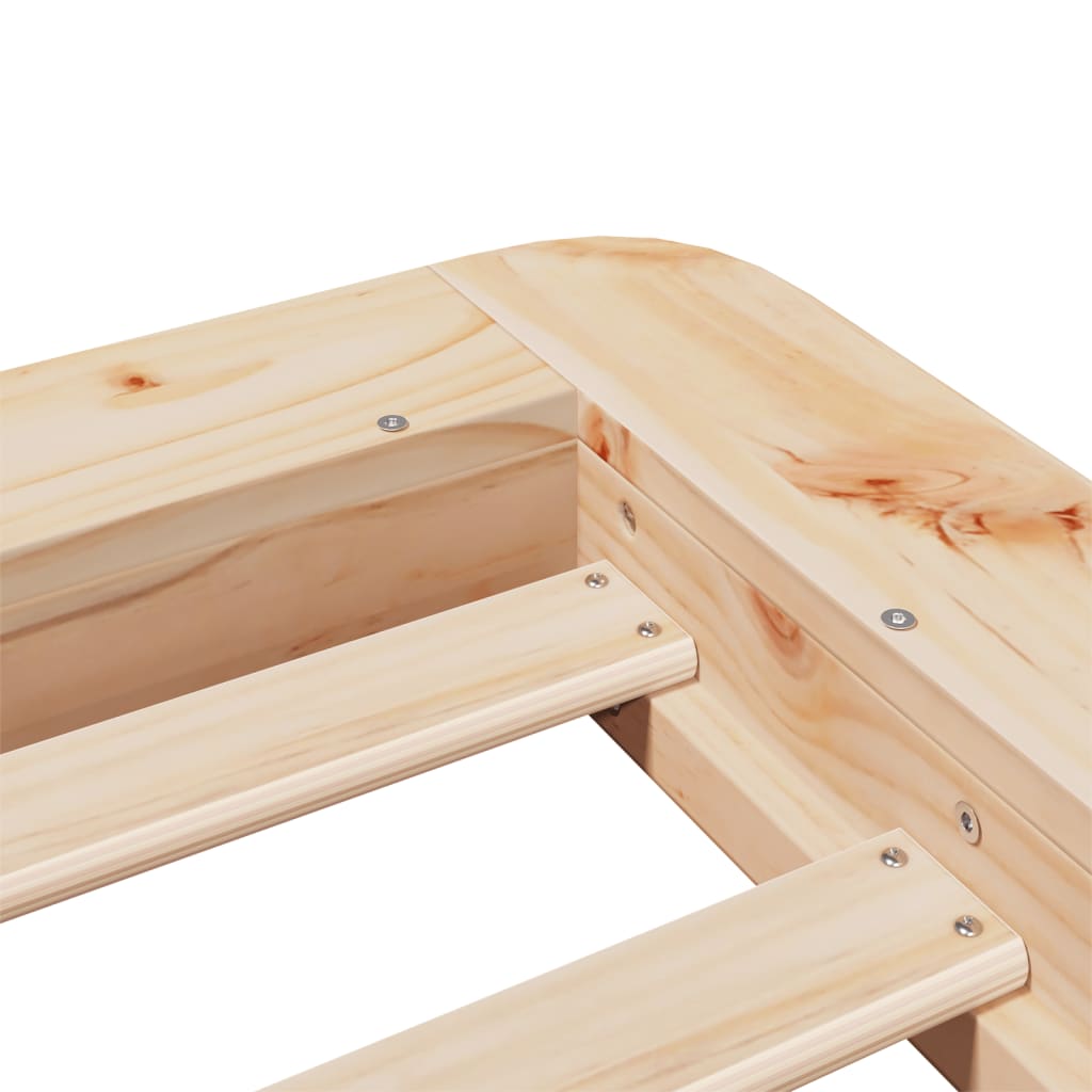 Vidaxl Bed Frame Without Mattress, 90X190 Cm, Solid Pine Wood