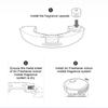 3PCS Vented Openings Fragrance Capsule for Ecovacs Deebot T9 MAX AIVI T9AIVI POWER Home Cleaning