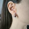 Серебряные серьги с натуральным гранатом 3.399ct (2203988)