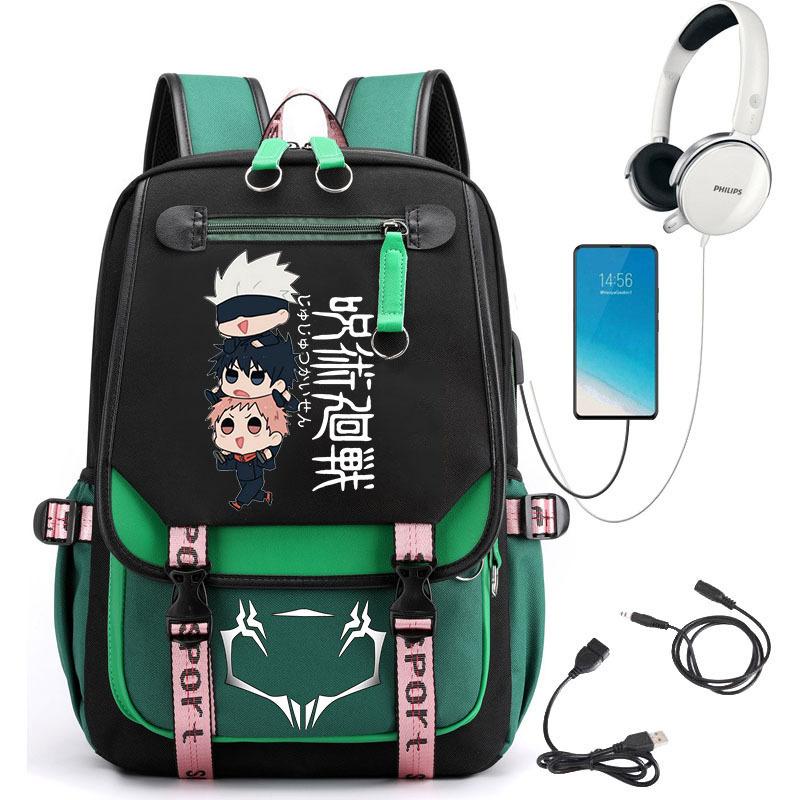 Popular Riman Peripheral Backpack Youth Student School Bag Usb Large Capacity Student Computer Bag