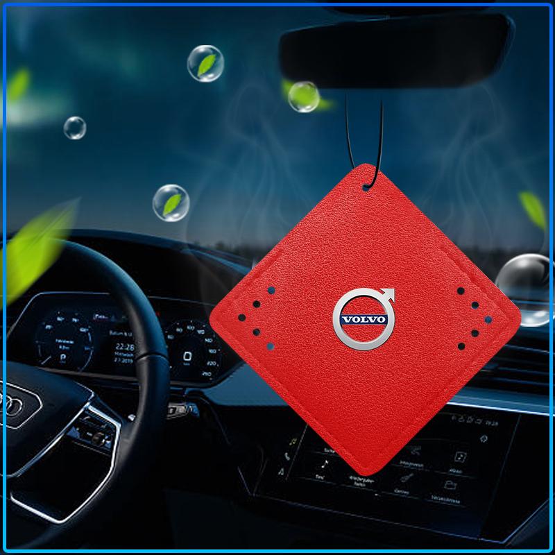 Car Aromatherapy Diffuser Necklace Fresh Air Suede Pendant 6 Scents For Volvo XC90 XC60 XC70 XC40 V90 V60 V40 C70 C30 S80