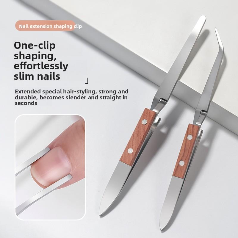 Nail Forming Clip Stainless Steel Nail Construction Clip Extension Forming Clip Nail Forming Clip X-type Tweezers