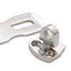 1 Pair Marine Grade 316 Stainless Steel Door Hasps Easy Installation Swivel Safety Hasp with Turning Padlock Eye Mount