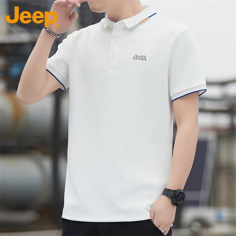 JEEP Men's Summer Casual Cooling Polo T-Shirt
