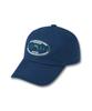 DOLPHIN WAVE APPAREL Oval Dolphin Ball Cap Deep Blue