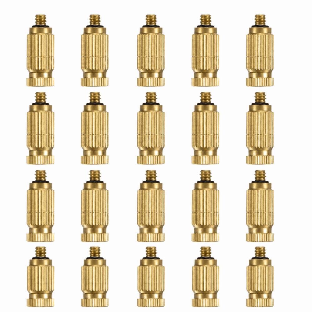 20Pcs 0.3mm  Orifice Thread Atomization Nozzle Brass Brass Nozzle  Greenhouse Misting 0.3 mm  Orifice