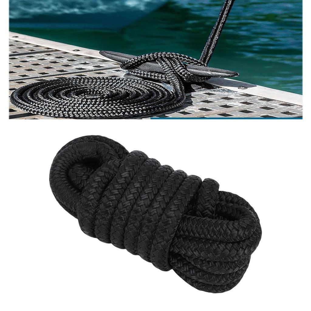 Dvojitá kotvicí lano   Nylon 3/8 palce X 15 stop Vysoce pevné lodní kotvicí lano námořní třídy pro 12palcové