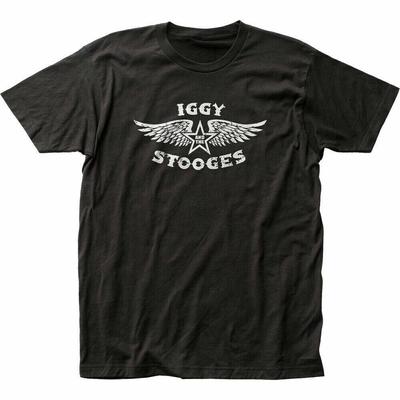 Camiseta unisex negra de la banda de rock 'n' roll de Iggy Pop Iggy The Stooges