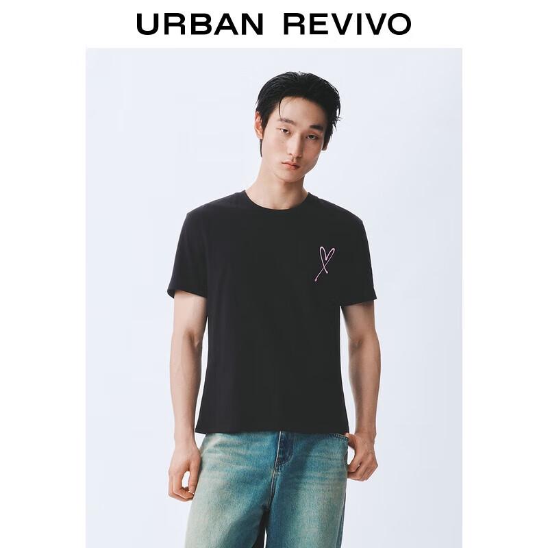 UR Men s Casual Letter Print Cotton Short Sleeve T-Shirt UUV450013 L