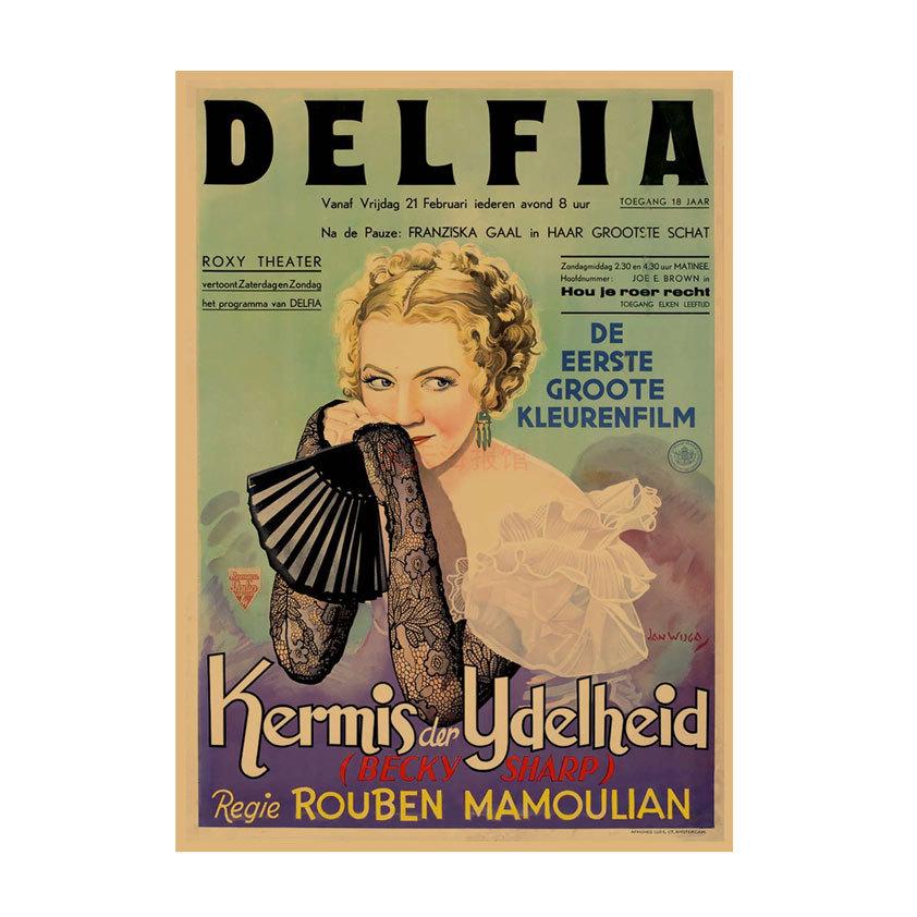 Retro Movie Illustration Poster for Bar, Cafe, or Dormitory Wall Decor