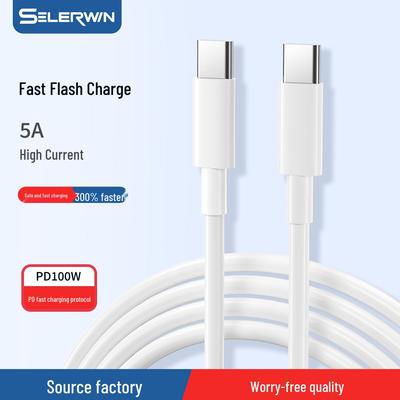 Cablu Type-C 5A cu Încărcare Rapidă PD 100W pentru Huawei, Apple, Android, Laptopuri și Telefoane Mobile