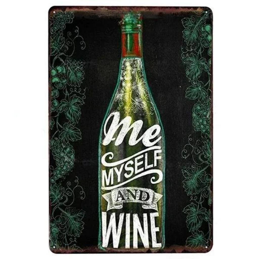 Vintage World Wine Metal Sign Plaque Whiskey Painting Alcohol Poster for Bar Club Man Cave Wall Decor Retro Pub Decoration