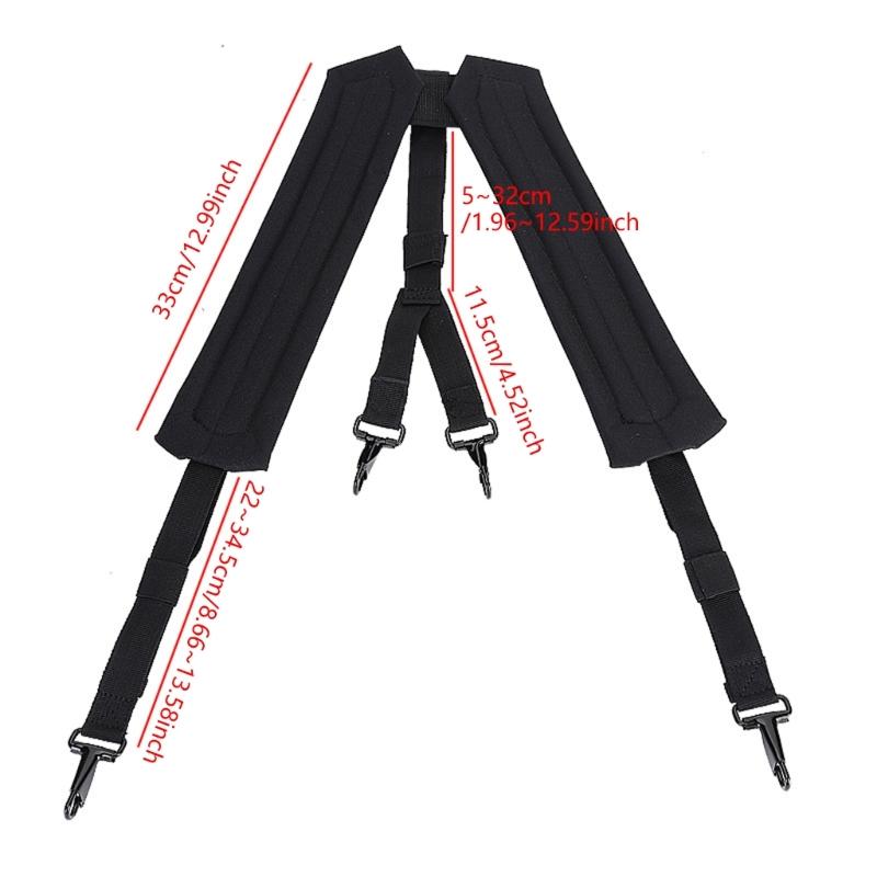 Nastavitelný venkovní taktický opasek Oxford Tkanina Ramenní Hrudní Popruh Dvojitý Ramenní Popruh Lovecké Příslušenství Odolný