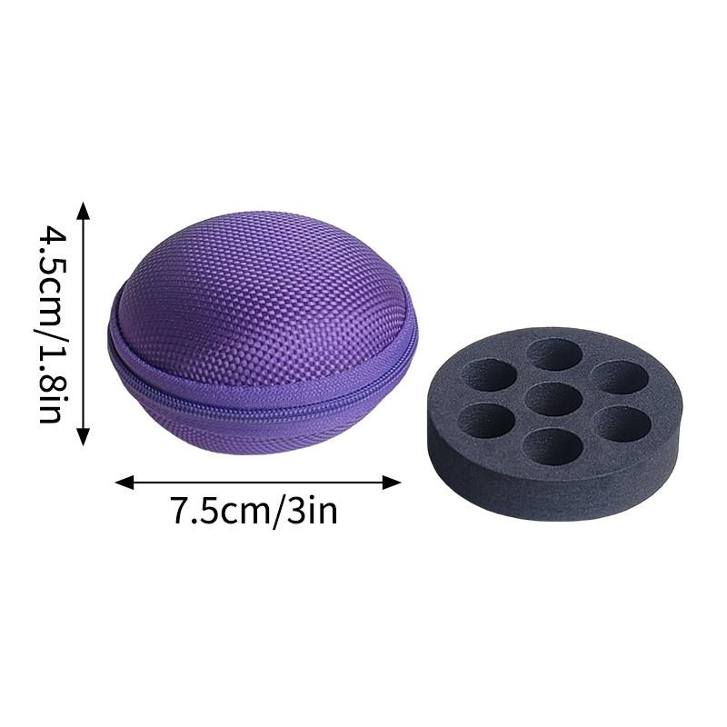 3ml 9-Slots Insulin Vial Storage Case Peptide Box Travel Protable Peptide Case EVA Vial Storage Bag Essential Oils Carrying Box