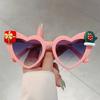 Heart Shaped Sunglasses Women New Cute Christmas Decorative Shades  Fashion Original Design Festival Rave Sun Glasses