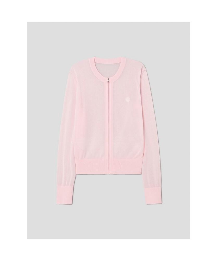 Beanpole Golf Women'S Sheer Full-Zip Cardigan - Light Pink