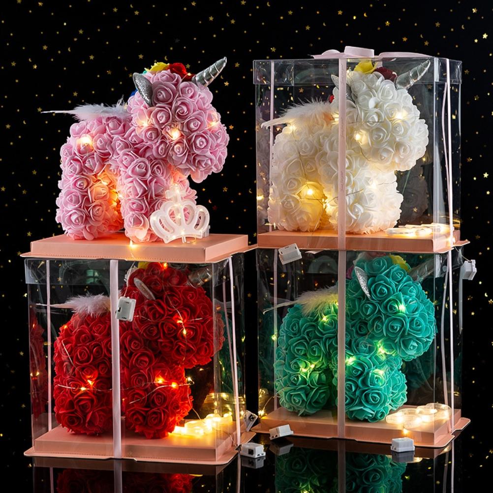 Valentinstagsgeschenk Rose, LED PE Blume, Weihnachtsdekorationen