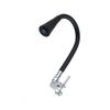 Black Wall Mounted Kitchen Faucet Flexible Rotatable Neck Colorful Optional Single Cold Water Tap