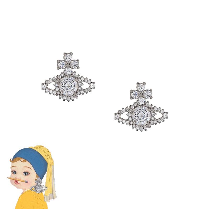 High-end Saturn Planet Ear Studs Glamorous And Fashionable