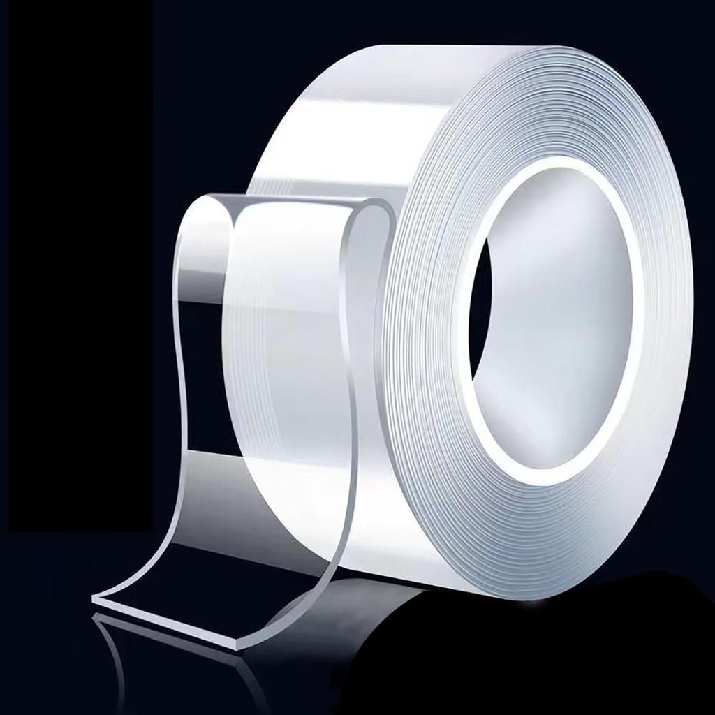 Dubbelzijdige Tape Heavy Duty Verwijderbaar 1 meter Clear Nano Tape Kleefmiddel Montage Tapes voor Wanddecoratie, Ophangen van Afbeeldingen, Posters, Tapijt, Foto Deco