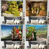 Funny Movie Sshrek Tapestry Wall Hanging Tapestry Art Deco Blanket Curtain Hanging At Home Bedroom Living Room Decor