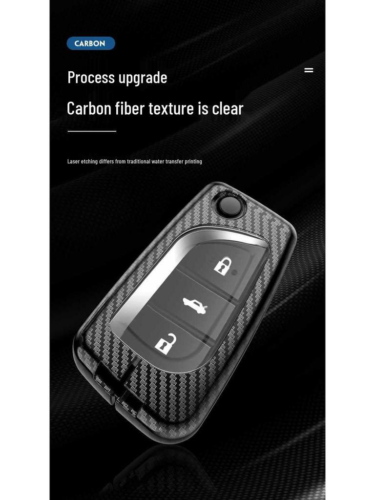 Toyota Sienna 5-Button Key Fob Metal Protective Case for Men