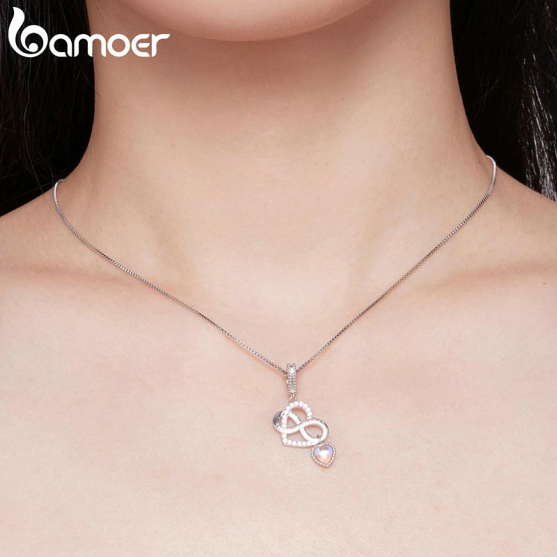 Collana Bamoer Con Ciondolo Cuore In Argento Sterling - Foto 4