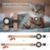Pet Collar Adjustable Cats Collar with Reflective-Stripe & Tracker-Protector Dogs Nylon Breakaway Collar Pet Supplies