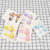 2Pcs/Set Cute Cartoon Bears Band Hair Clips For Women Candy Colors Side Clip Sweet Girls Hair Accessories Daily Use