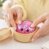 Squishy Brötchen Stressabbau Spielzeug Langsam Aufgehend Weicher Schaumstoff Knetspielzeug mit Dampferform für Sensorischen und Angstabbau