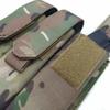 US TACTICAL Genuine Fabric Molle System Military Standard Triple Magazine Pouch for MP5, MP7A1, and Other Models (CP Camo)